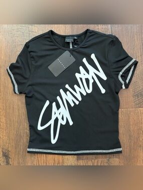 SUMWON for SHEIN fitted short sleeve top, size M, NWT
